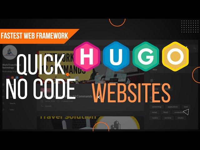 HUGO - A powerful and free no code website builder