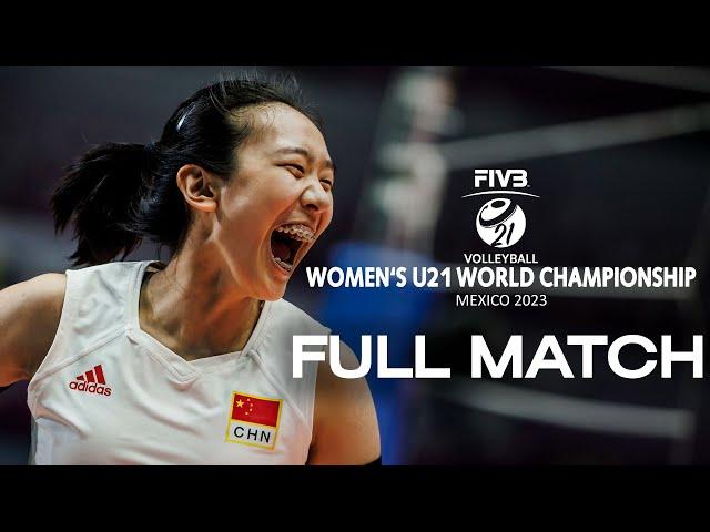 CHN vs. ITA - Full Match | Gold Match | Women's U21 World Championship | Lèon