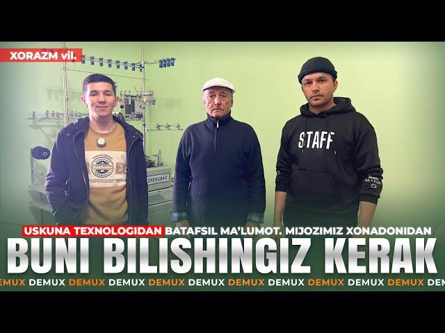 BUNI SIZ HAM BILIB OLING | PAYPOQ USKUNASI TEXNOLOGIDAN TAVSIYALAR | XORAZM v. mijozimiz xonadoni