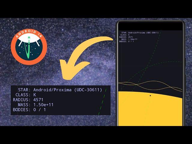 Android 14 Easter Egg - Secret Stars + Planets!