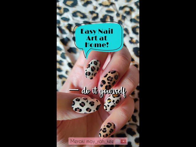 DIY Leopard Print Nails || Easy Nail Art Tutorial for Beginners ||