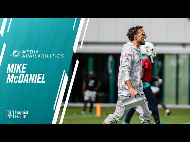 Coach Mike McDaniel meets with the media | Miami Dolphins