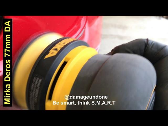 SMART repair to Porsche bumper by Damage Undone