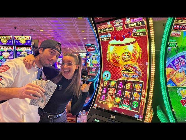 We Played The NEW Golden Drums Slot Machine!