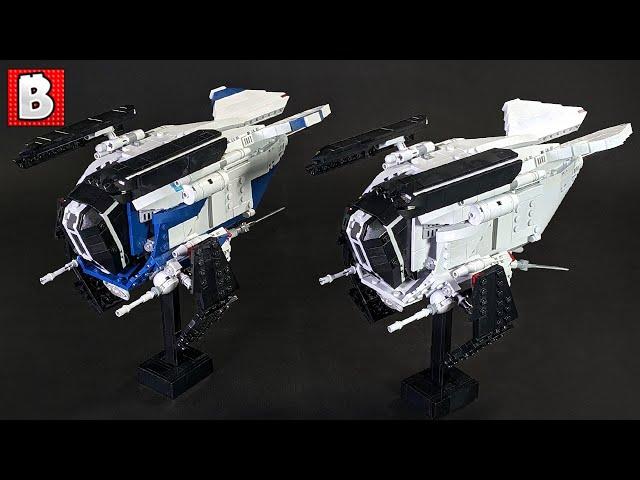 Custom LEGO Coruscant Police Gunship & Imperial Patrol Transport!