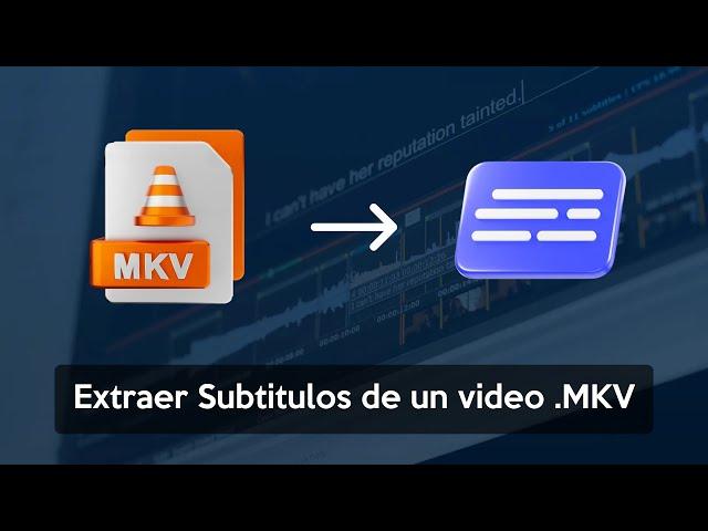 Extraer Subtitulos  .SRT de videos en formato MKV matroska sin instalar nada