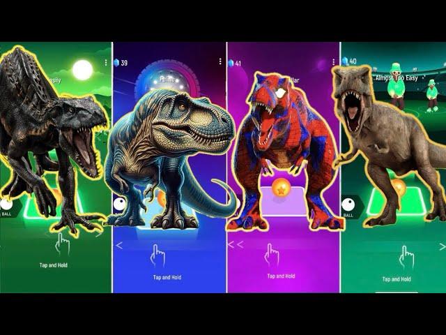  Indoraptor vs The Good Dinosaur vs T-Rex Spider Man vs Jurassic World | Coffin Dance 🪩