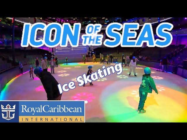 Ice Skating On Icon Of The Seas | Absolute Zero Ice Rink Royal Caribbean Cruise