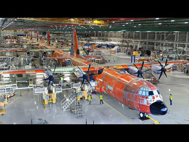 Tour of Billion $ US Advanced Factories Producing Massive Lockheed C-130 Hercules