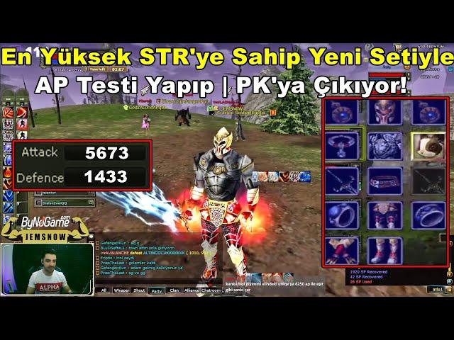 JemSnow | 3 Yeni Server'ın En Yüksek STR Veren Yeni Setini Alıp PK'ya Çıkıyor! | Knight Online