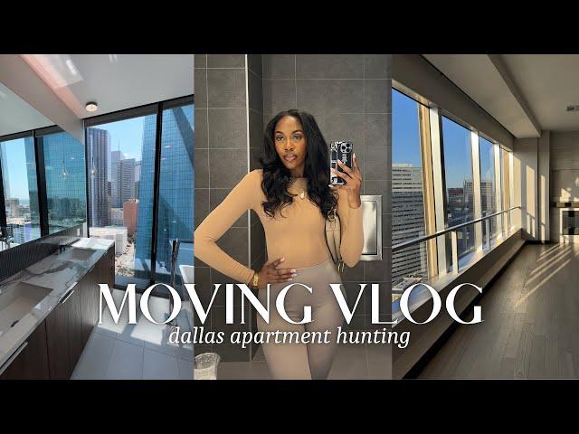 MOVING INTO A PENTHOUSE?!, DALLAS APARTMENT HUNTING, LIVING IN DISBELIEF |MOVING VLOG CRYSTAL NICOLE