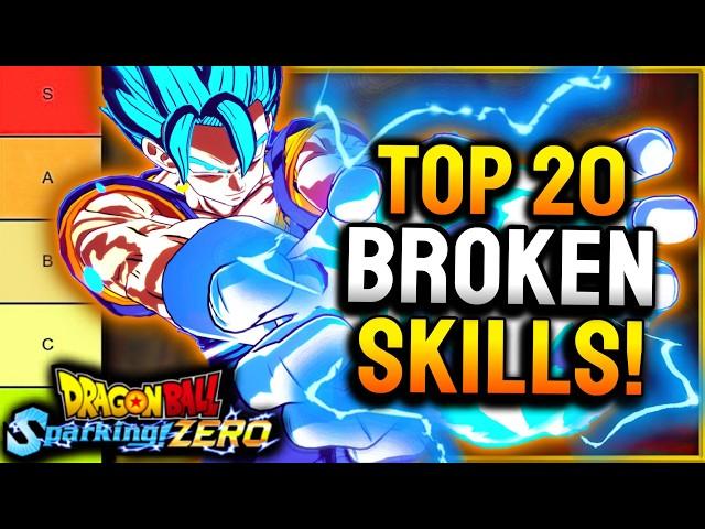 TOP 20 BEST SUPER SKILLS Ranked in Sparking Zero! (Tier List)