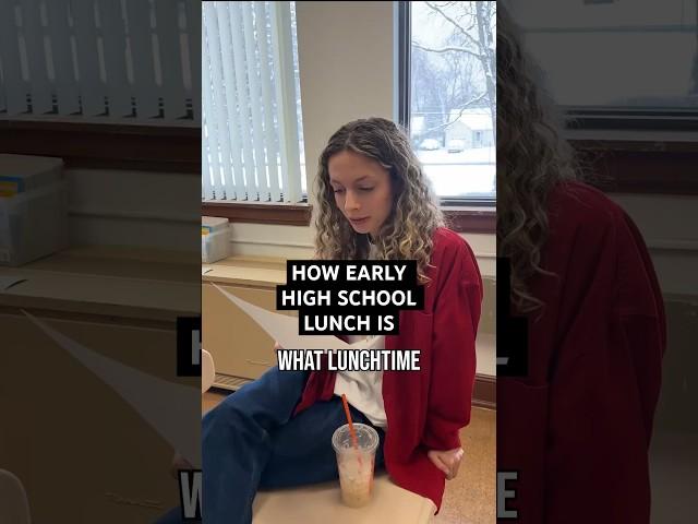 I guess it’s cuz I wake up at 4:15am for the bus #americanhighshorts #highschool #lunch #school