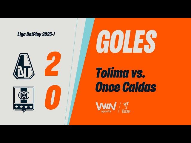 Deportes Tolima vs. Once Caldas (goles) | Liga BetPlay Dimayor 2025-I | Fecha 8