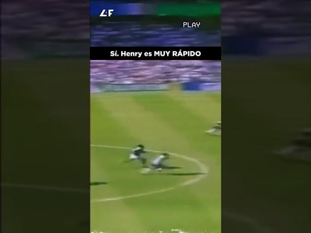 Mbappe y Henry son rápidos, pero este jugador... 