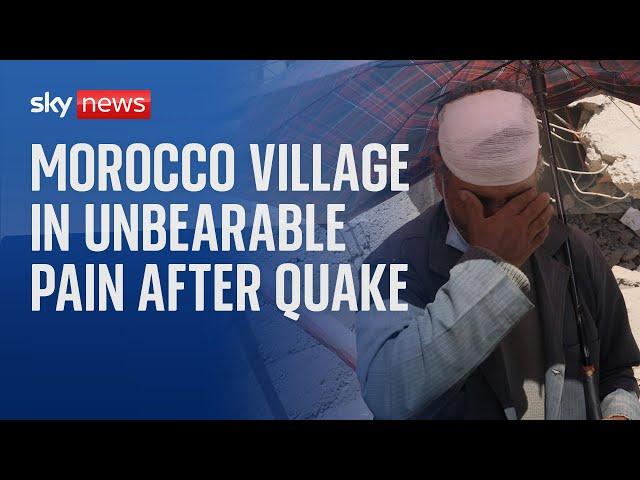 Morocco Earthquake: Unbearable pain in village where people have disappeared under rubble