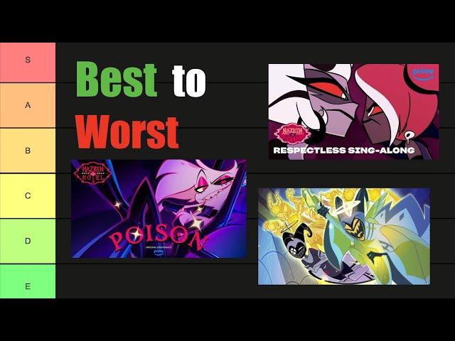 Hazbin hotel Songs Tier List: Worst to Best! (My Opinion)