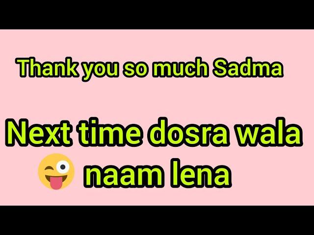 Aaj don gi Asma ki video ka jawab ~ Next time or acha krna~ Urdu and Hindi