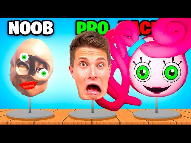 NOOB vs PRO vs HACKER su SCULPT PEOPLE! *Crea la FACCIA*