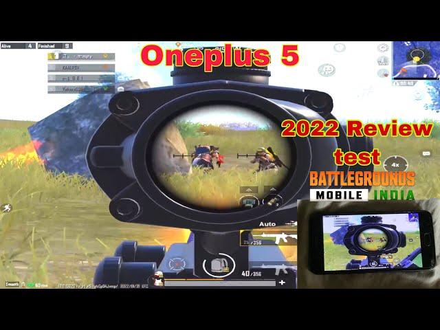 Oneplus 5 2022  Review +test Gameplay 4finger + Gyroscope claw | Pubg /bgmi