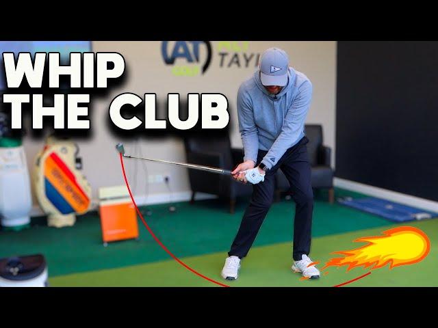 How to REALLY WHIP the golf club THROUGH the ball