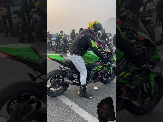 Kawasaki ZX10RLoud ExhaustGurugram#youtubeshorts#ytshort #automobile #rider #zx10r #ninja #hiphop