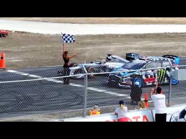 Lewis Hamilton and Ken Block