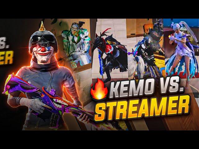 KEMO vs STREAMER Squad With 4 X-SUITS!! | BGMI 