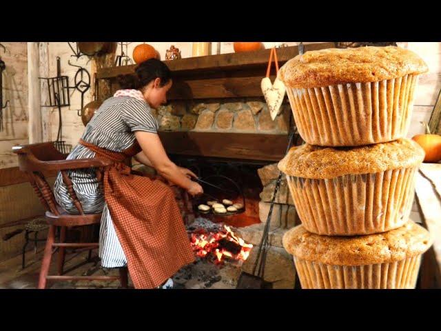 Baking MUFFINS in 1834 |Food History| Modern vs Historic Muffins