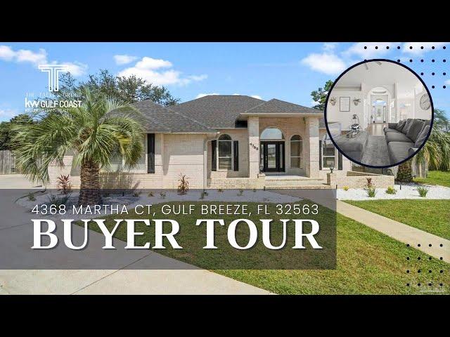 4 Bedroom House Tour in Gulf Breeze, Florida | 4368 Martha Ct | Buyer Tour