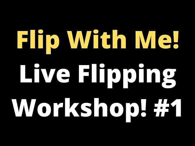 Flip With Me! Live Flipping Workshop #1 | Runescape 3 2020