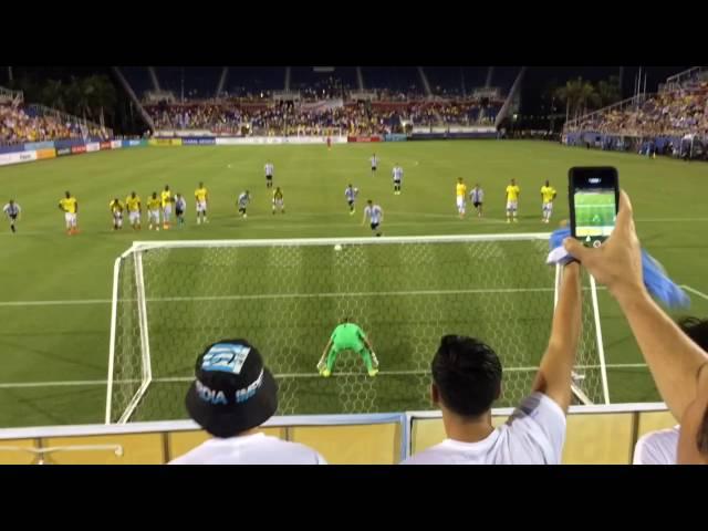 penal errado de Calleri amistoso Argentina vs Colombia Sub-23