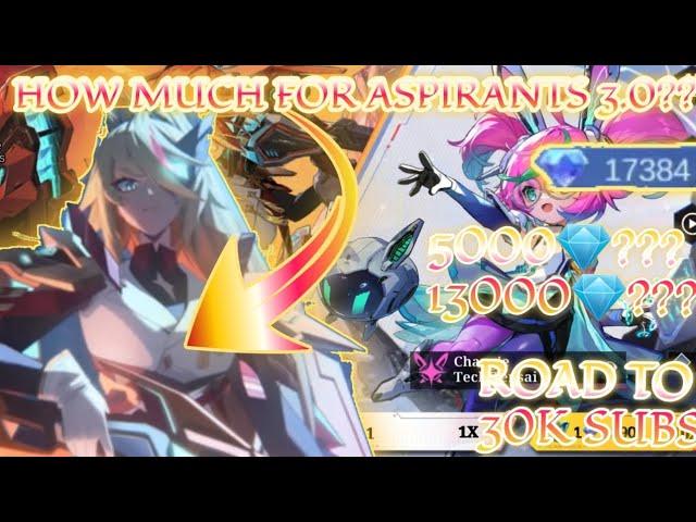 HOW MUCH /DIAMONDS FOR ASPIRANTS 3.0 IN NEW ASPIRANTS UNITE GACHA DRAWS EVENT | MLBB