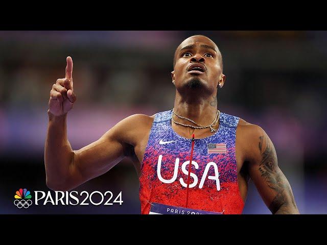 Quincy Hall finds another gear to come back and win men’s 400m | Paris Olympics | NBC Sports