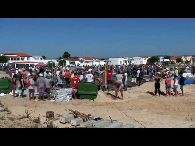 Construção da placa do heliporto da ilha da Culatra (em 32 segundos!)