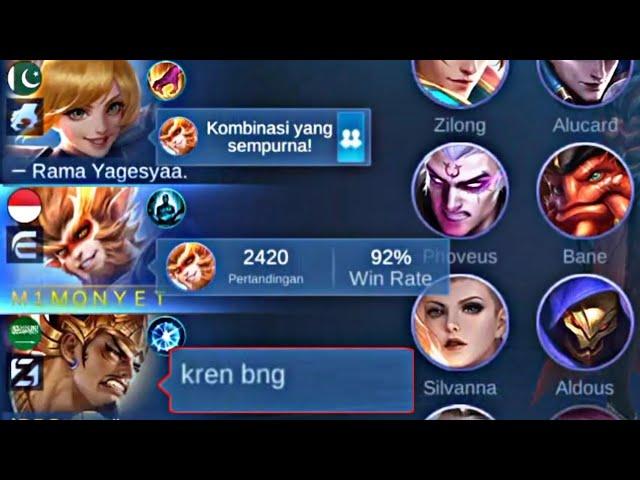 PAMER WINRATE DEPAN MONYET !?? LANGSUNG TUNJUKIN WINRATE SUNKU LANGSUNG MELONGO | MOBILE LEGENDS