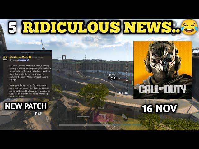 Warzone mobile new patch update and news..