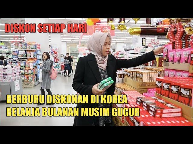 BELANJA BULANAN MUSIM GUGUR DI KOREA | BERBURU DISKONAN