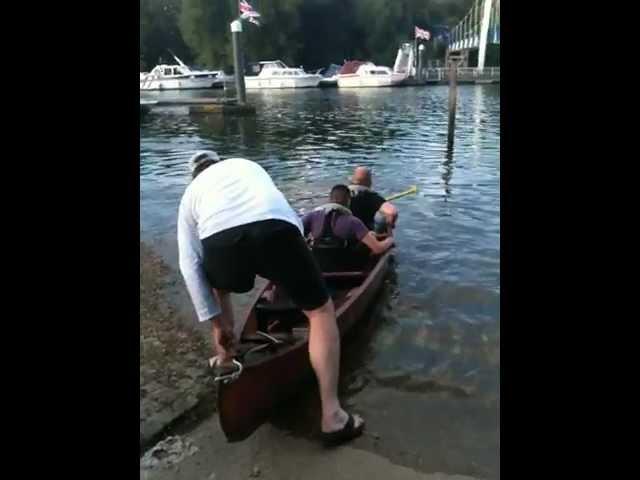 Andy, Robert & Matt Thames Canoe Launch