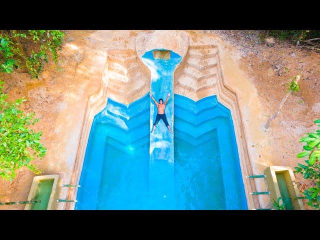 Build The Most Amazing Billionaire Swimming Pool Park by Ancient Skills