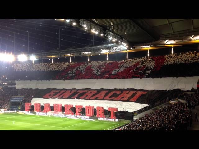 SGE vs S04 Mega-Choreo der Ultras in der Nordwestkurve