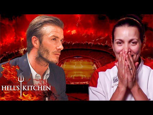 Soccer Star David Beckham Dines At Hell's Kitchen