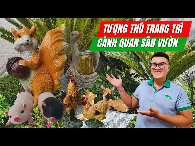 [Review sản phẩm] Tượng thú trang trí cảnh quan sân vườn