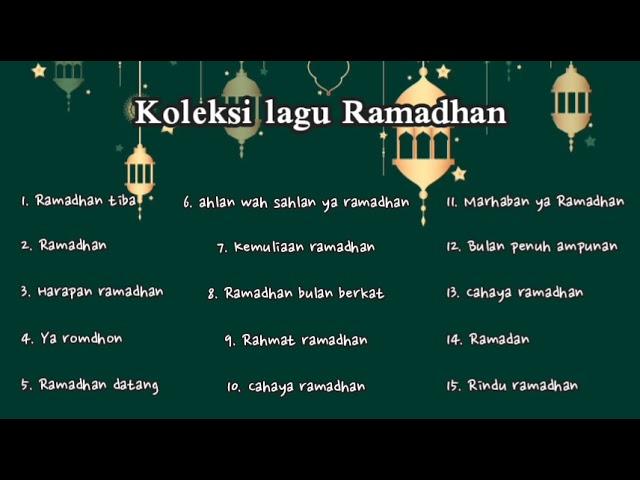 koleksi lagu ramadhan