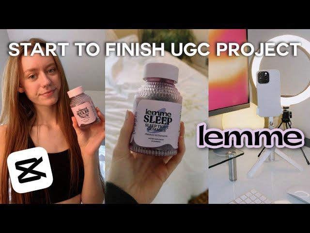 START-TO-FINISH UGC PROJECT with Lemme  | how i film tiktok videos, scriptwriting, portfolio