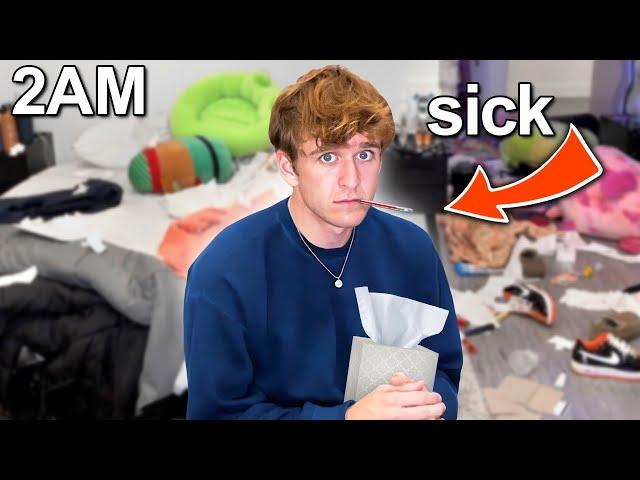 Cleaning My MESSY Room *I’m sick*