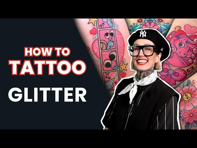 How to Tattoo A Traditional Glittery Colour Tattoo With Keely Glitters | Tattoo Tutorial