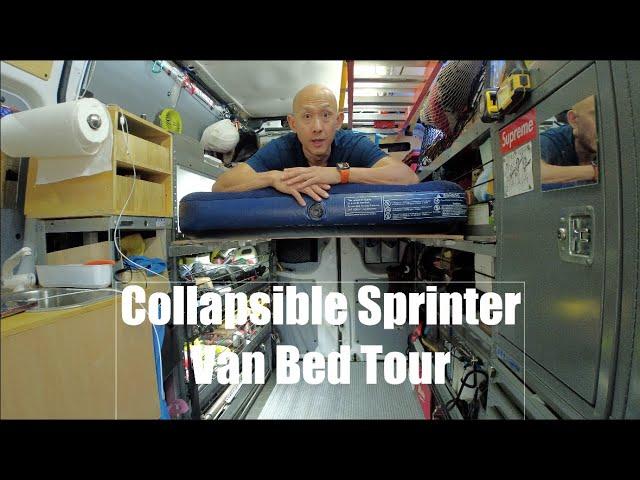 Collapsible Sprinter Van Bed tour