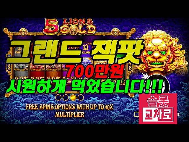 5라이온 골드 그랜드잭팟 2000배~ 3초면 충분했다!! #5라이온골드그랜드잭팟 #5라골고배당영상 #프라그마틱잭팟영상 #온라인카지노잭팟영상 #슬롯문의