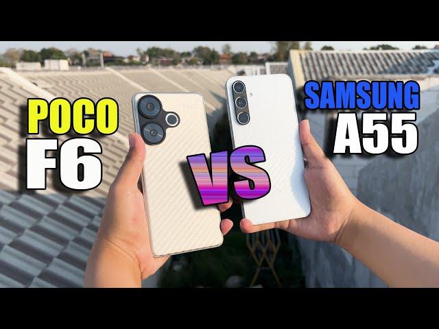 HP 5 Jutaan Paling Laris!! Bagus Mana? Samsung A55 vs POCO F6!!! Test Kamera & Test Performa